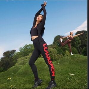 Disney x Lululemon Align High-Rise Pant 25" in black/red color - Women's size 4